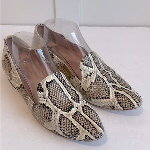 Agl Softy Snakeskin Moc Flats Loafer Made in Italy